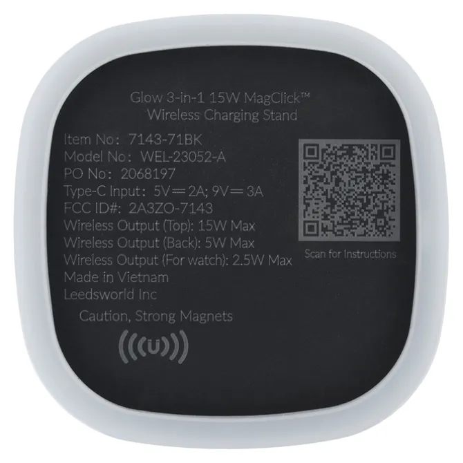 Glow 3-in-1 Wireless Charging Stand - 24 hr