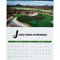 Golf Landscapes Calendar with 2-Month View