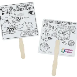 Good Nutrition Coloring Hand Fan