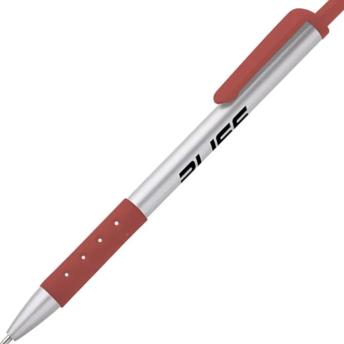 Grip Click Pen - Silver - 24 hr