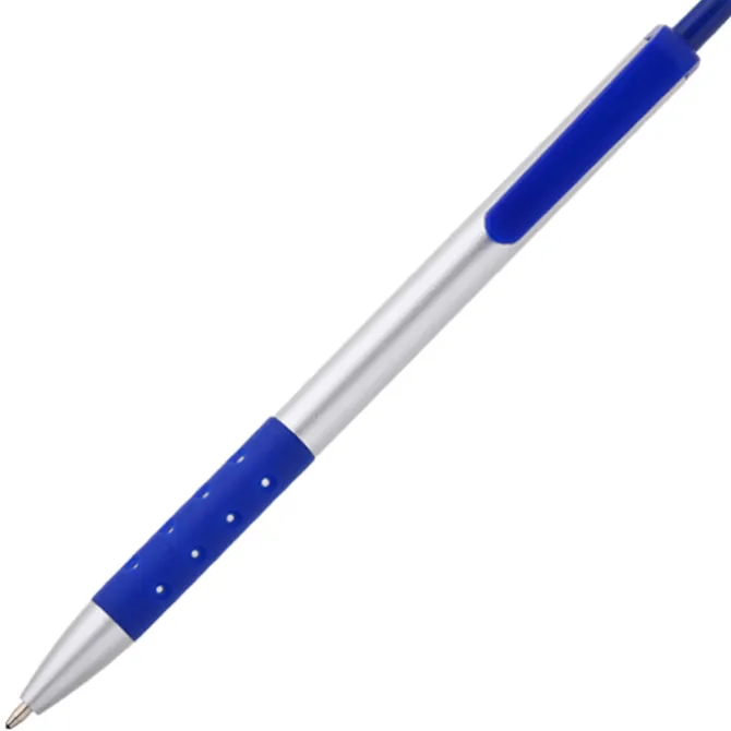 Grip Click Pen - Silver - 24 hr