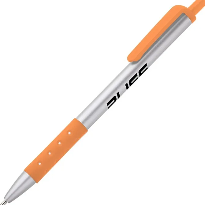 Grip Click Pen - Silver - 24 hr