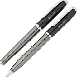 Guillox Nine Twist Metal Pen & Rollerball Pen Set with Gift Package