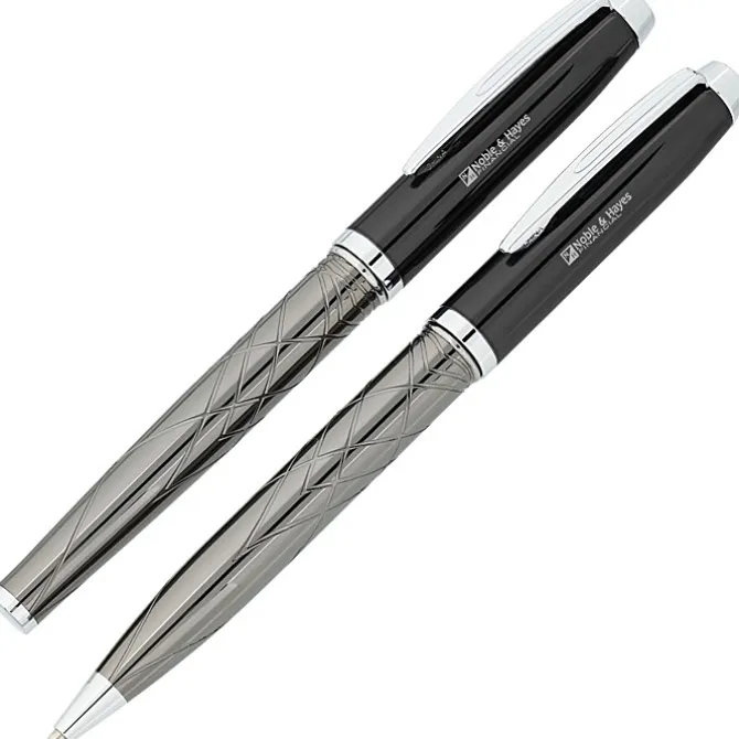 Guillox Nine Twist Metal Pen & Rollerball Pen Set with Gift Package