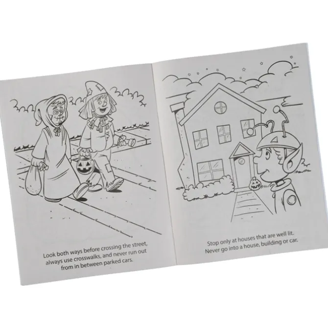 Halloween Safety Coloring Book