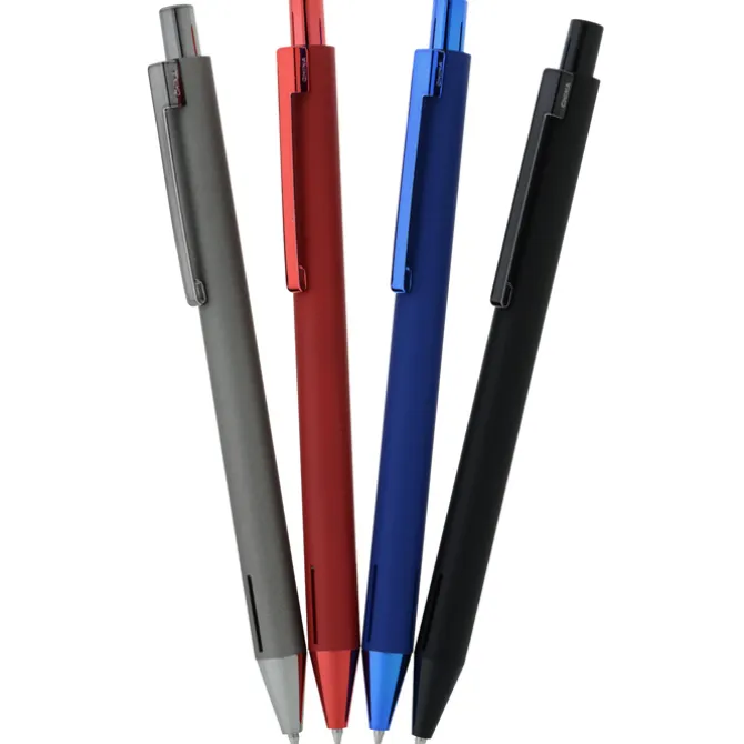 Halo Soft Touch Gel Metal Pen