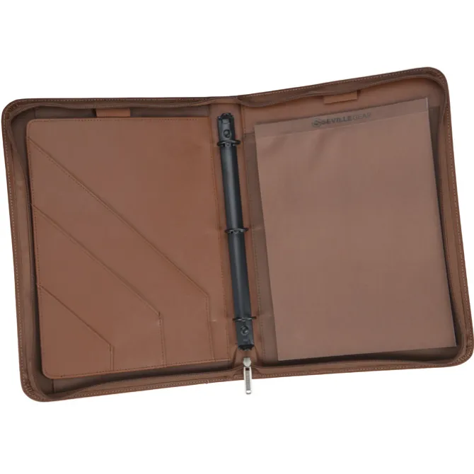 Hamilton 3-Ring Binder Zippered Padfolio