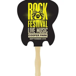 Hand Fan - Guitar - Full Color