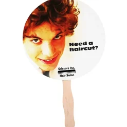 Hand Fan - 8-inch Round - Full Color - 24 hr
