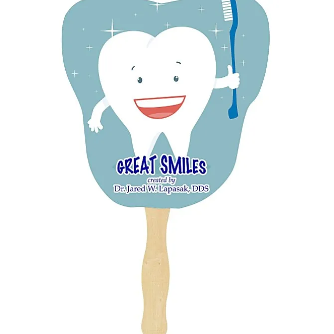 Hand Fan - Tooth - Full Color