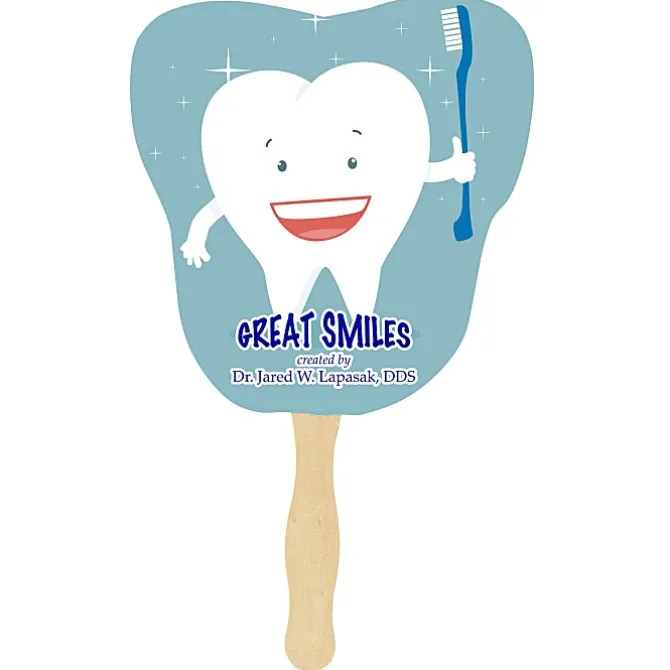 Hand Fan - Tooth - Full Color - 24 hr