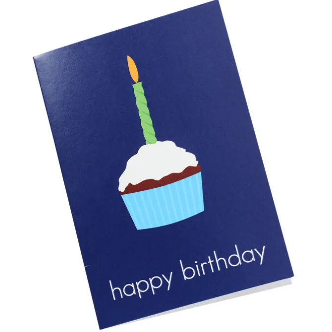 Happy Birthday Cupcake Note Card