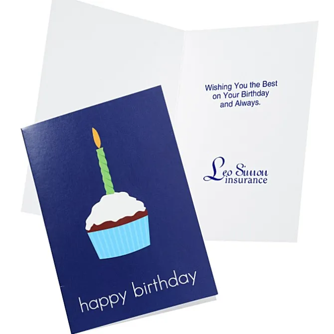 Happy Birthday Cupcake Note Card