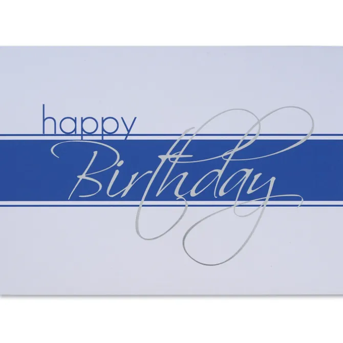 Happy Birthday Stripe Greeting Card