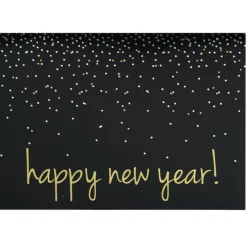 Happy New Year Confetti Greeting Card