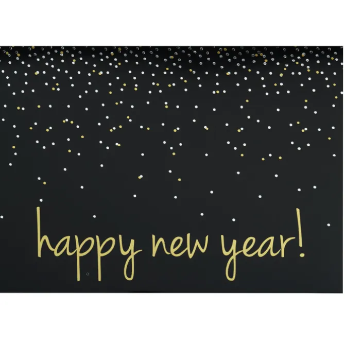 Happy New Year Confetti Greeting Card