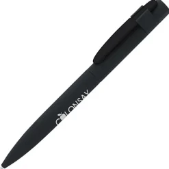 Harmony Soft Touch Metal Twist Pen - Black