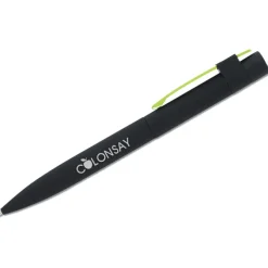 Harmony Soft Touch Metal Twist Pen - Black