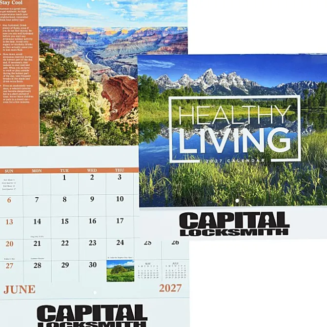Healthy Living Calendar - Stapled
