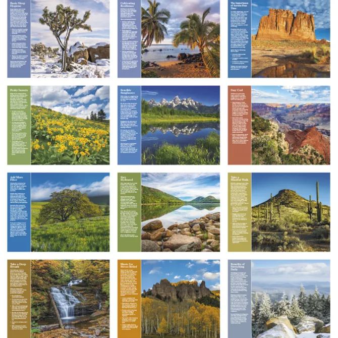 Healthy Living Calendar - Stapled