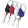Heavy Duty Clip On Retractable Badge Holder - Round - Label