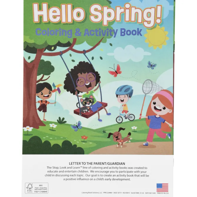 Hello Spring Coloring Book