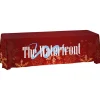 Hemmed Antimicrobial Closed-Back Table Throw - 8'