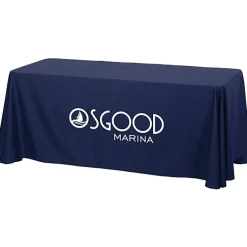 Hemmed Closed-Back Poly/Cotton Table Throw - 6' - 24 hr