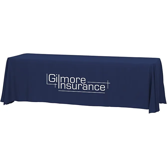 Hemmed Closed-Back Poly/Cotton Table Throw - 8'