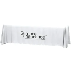 Hemmed Closed-Back Poly/Cotton Table Throw - 8'
