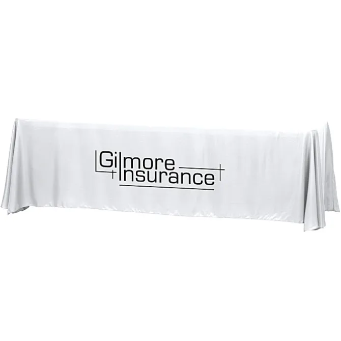 Hemmed Closed-Back Poly/Cotton Table Throw - 8'