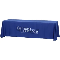 Hemmed Closed-Back Poly/Cotton Table Throw - 8'