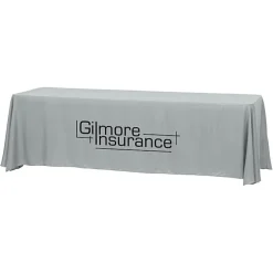 Hemmed Closed-Back Poly/Cotton Table Throw - 8'