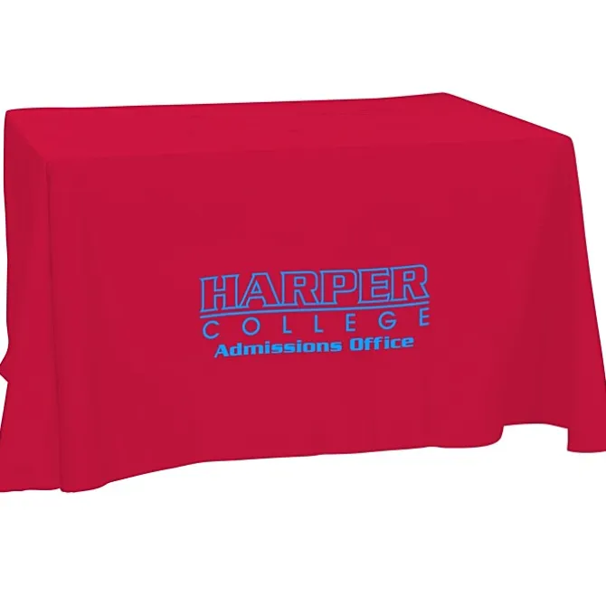 Hemmed Open-Back Poly/Cotton Table Throw - 4'