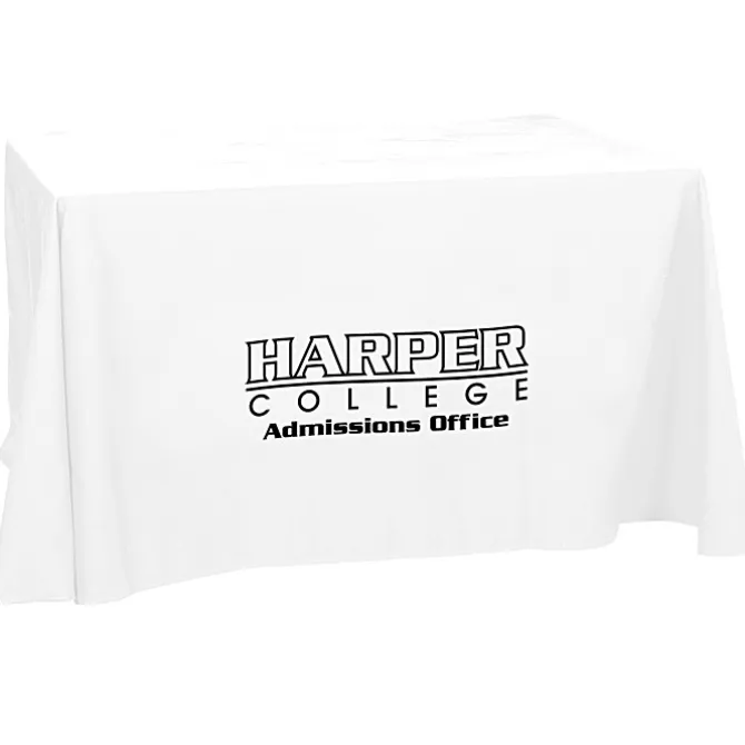 Hemmed Open-Back Poly/Cotton Table Throw - 4'