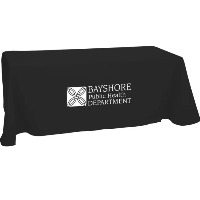 Hemmed Open-Back Poly/Cotton Table Throw - 6'