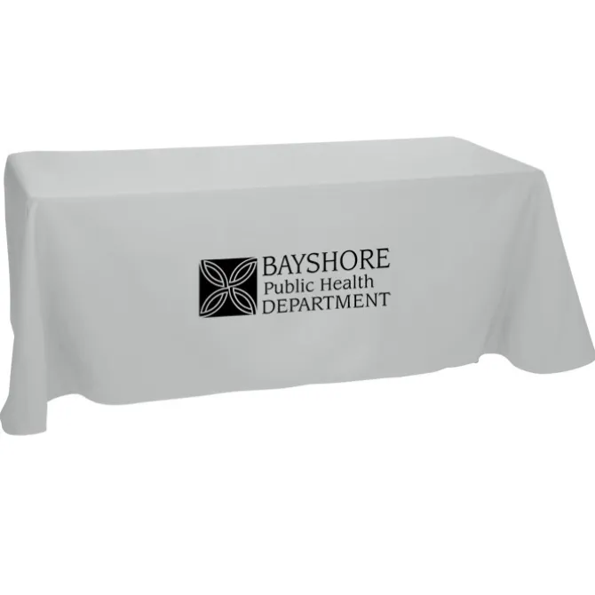 Hemmed Open-Back Poly/Cotton Table Throw - 6'