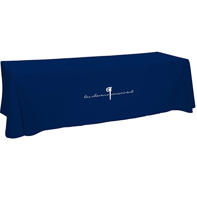 Hemmed Open-Back Poly/Cotton Table Throw - 8'