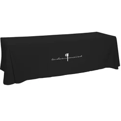 Hemmed Open-Back Poly/Cotton Table Throw - 8'