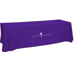 Hemmed Open-Back Poly/Cotton Table Throw - 8'