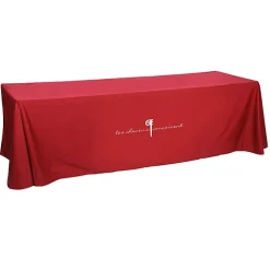 Hemmed Open-Back Poly/Cotton Table Throw - 8'