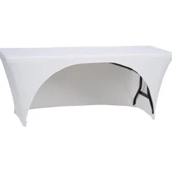 Hemmed Open-Back UltraFit Table Cover - 6 feet - Full Color