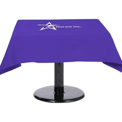 Hemmed Poly/Cotton Table Throw - Square