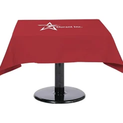 Hemmed Poly/Cotton Table Throw - Square