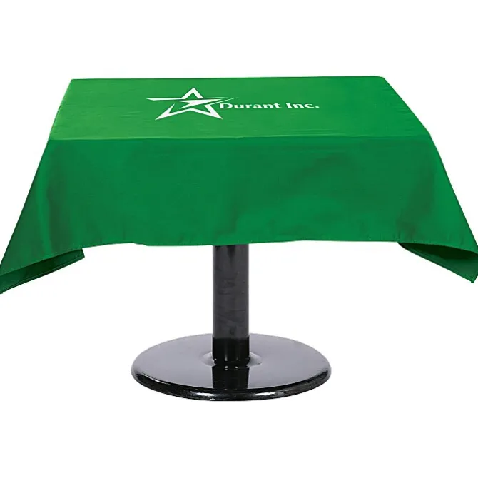 Hemmed Poly/Cotton Table Throw - Square - 24 hr
