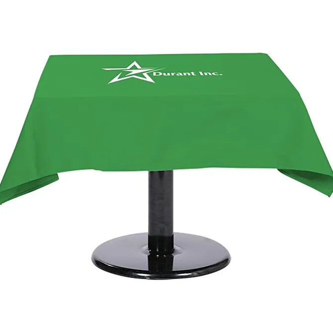 Hemmed Poly/Cotton Table Throw - Square - 24 hr