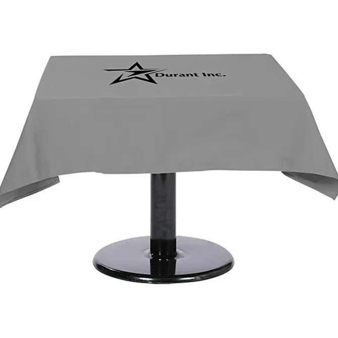 Hemmed Poly/Cotton Table Throw - Square - 24 hr