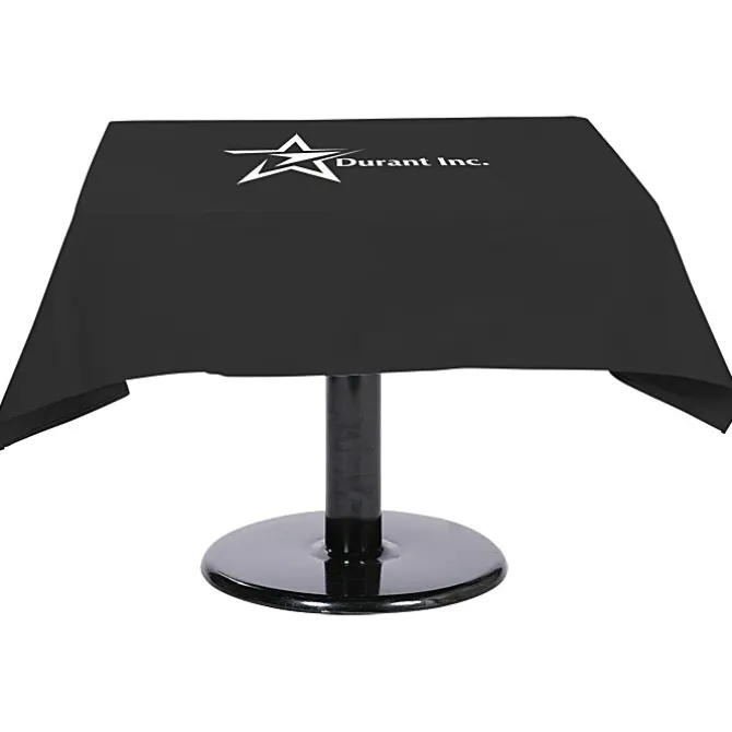 Hemmed Poly/Cotton Table Throw - Square - 24 hr