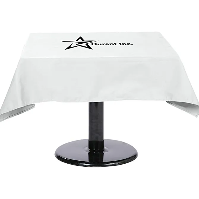 Hemmed Poly/Cotton Table Throw - Square - 24 hr