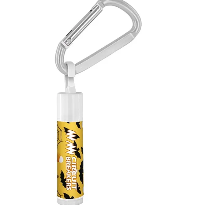 Holiday Lip Balm with Carabiner - Bats & Candy Corn